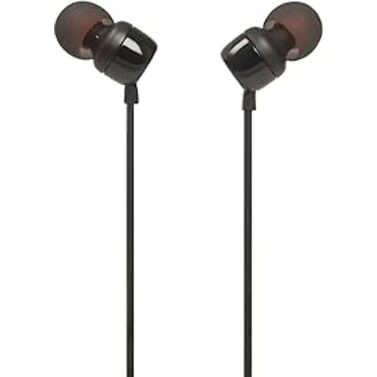 JBL Tune 110BT, In-Ear-Kopfhörer mit Freisprechfunktion, A2DP Bluetooth, ergonomisches Nackenbügeldesign, schwarze Ausführung