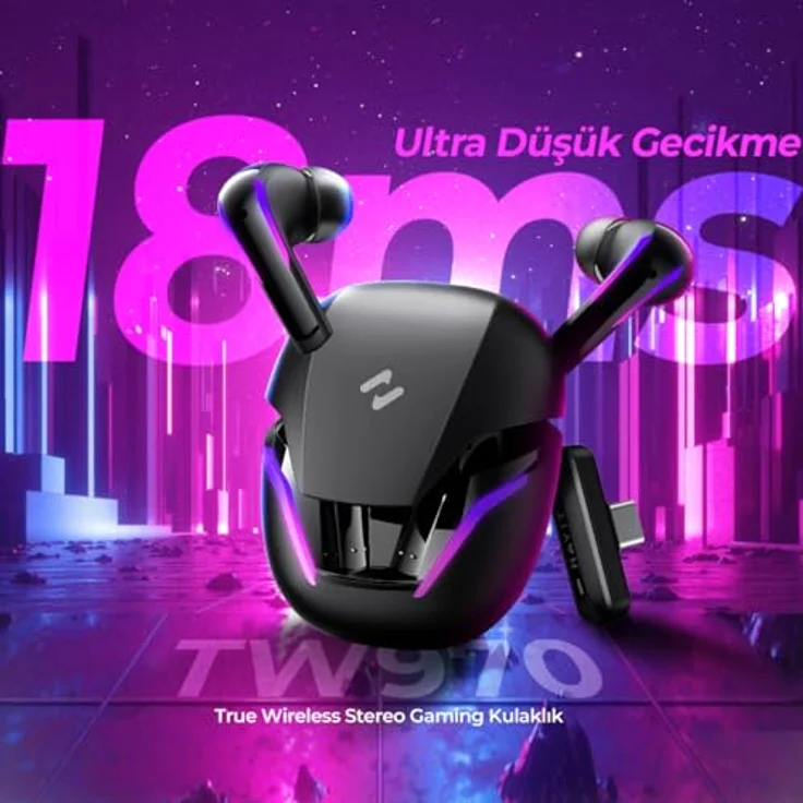 Havit TW970, Kabellose Kopfhörer mit Bluetooth 5.3, 6 Stunden Spielzeit, Schwarz – Bild 5