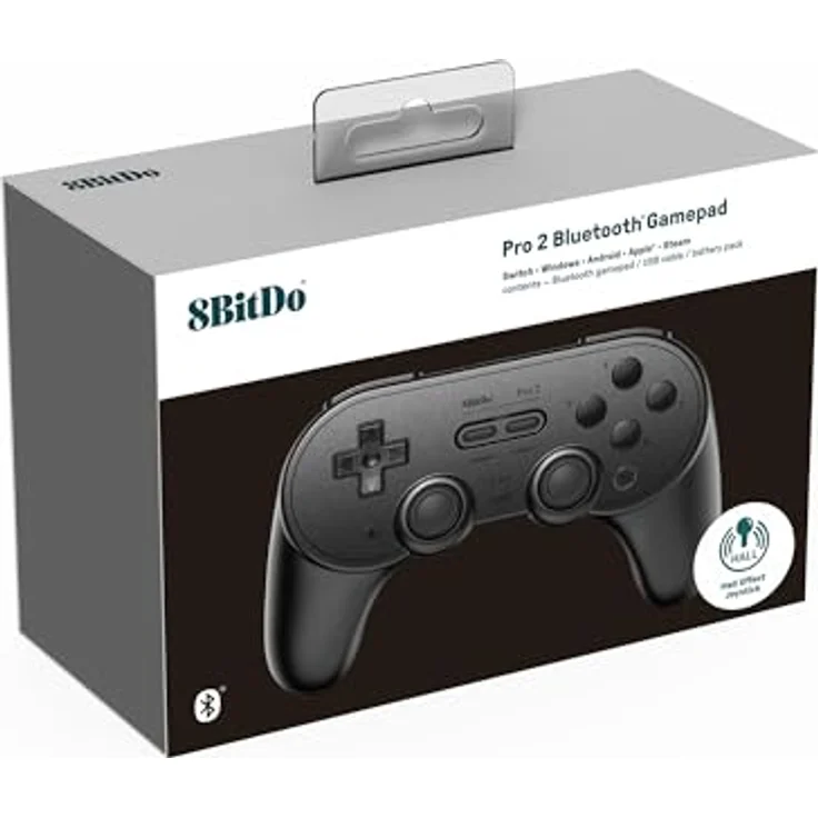 8bitdo SN30 Pro, Bluetooth Gaming Controller mit Hall-Effekt-Joysticks, kompatibel mit Mac, Android, Switch, iOS, Schwarz – Bild 7