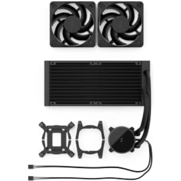 Fractal Design Radius 240 Black, effiziente Wasserkühlung mit 240mm Radiator – Bild 5