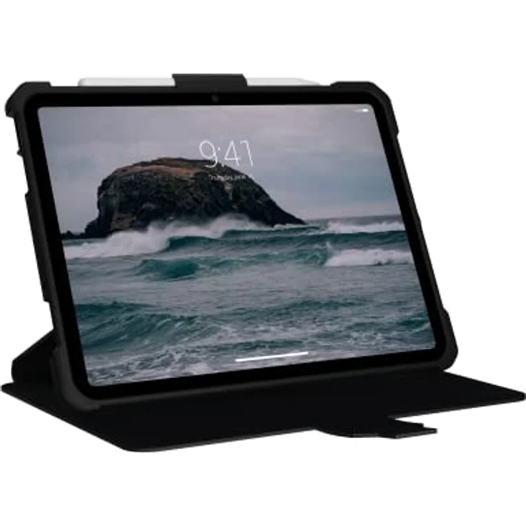 Urban Armor Gear Metropolis Case für Apple iPad 10.9 (10. Generation 2022) [Apple Pencil Halterung, Wake/Sleep, Standfunktion, Sturzfest, FrogSkin Material] schwarz, 123396114040 – Bild 4