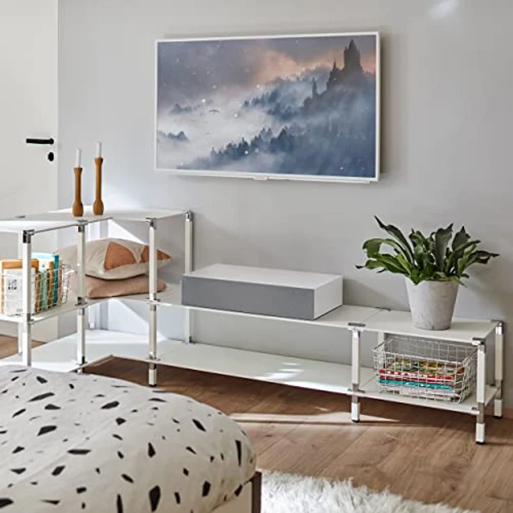 Nubert nuBoxx AS-225 max | Weiße Soundbar mit weißer Front | Stereobar für HiFi & Musikgenuss | TV-Lautsprecher belastbar bis 50 kg | Soundbase mit Klangregelung | Stereobase für Heimkino | Sounddeck – Bild 5