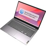 Lenovo IdeaPad 3 Chrome 15IJL6, 15 Zoll Full HD Chromebook mit 8GB RAM und 128GB eMMC, Grau