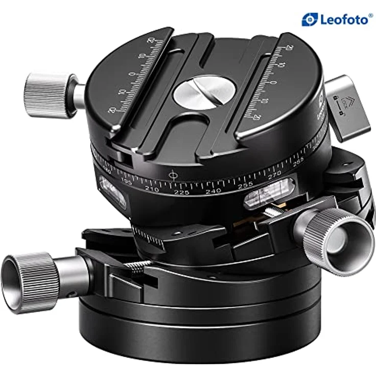 Leofoto Stativ-Panoramakopf G20, Getriebe-Panoramakopf mit 360°-Panorama und lasergravierter Rundum-Skala – Bild 5
