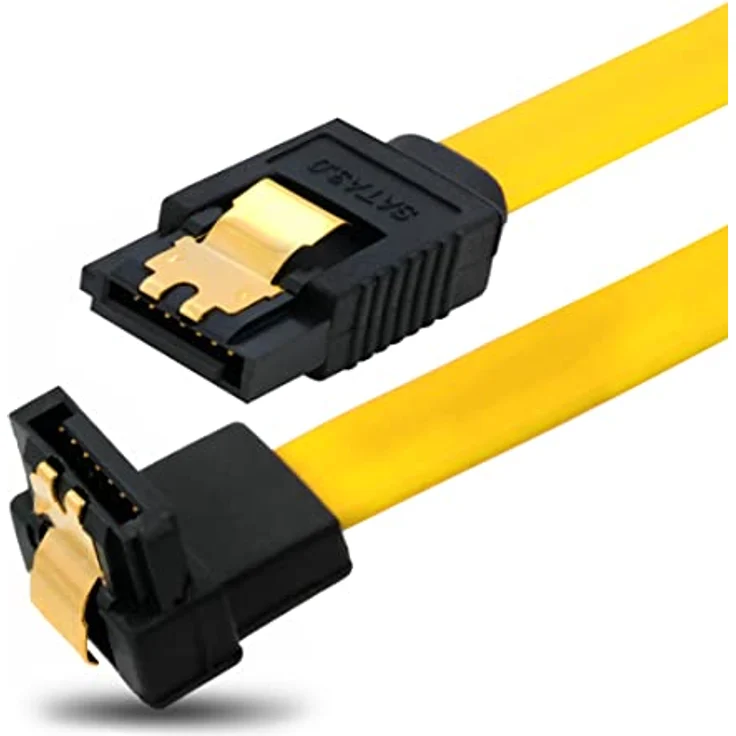 BIGtec BIG1997 0,2m HDD S-ATA Kabel gelb gerade/unten Kontakte vergoldet – Bild 8
