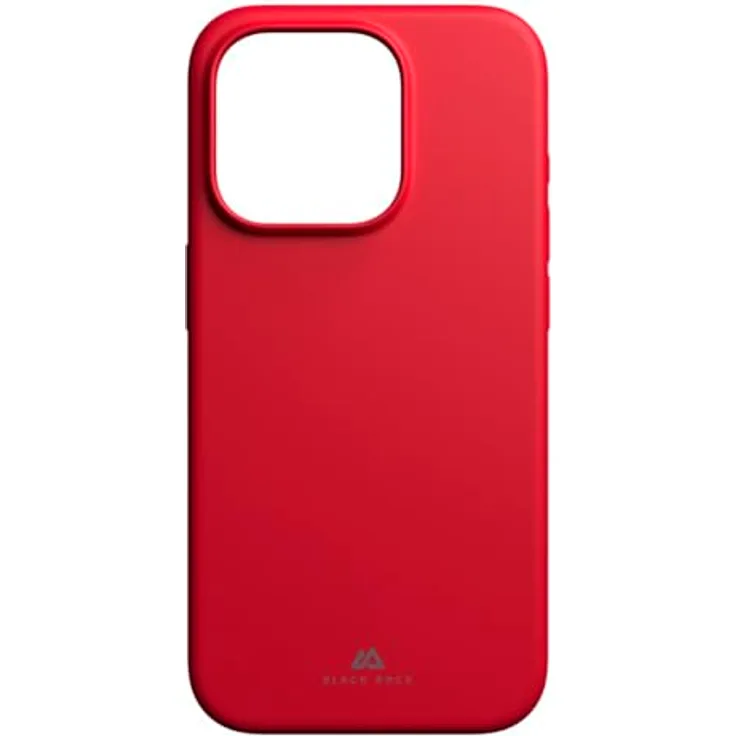Black Rock Schutzhülle Mag Urban für Apple iPhone 15 Pro, Rot, Kabelloses Laden Kompatibel, Stoßstange, Displayschutzfolie enthalten