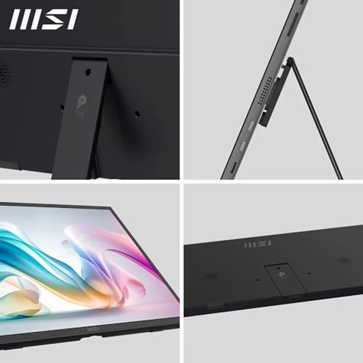 MSI Pro MP165DE E6, 15.6" Full HD Monitor mit IPS Panel, 60 Hz, 4 ms Reaktionszeit, neigbar, schwarz – Bild 3