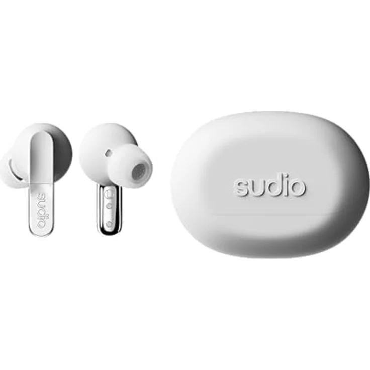 Sudio N3 Pro White, Kabellose In-Ear Kopfhörer mit ANC und 5.50 h Akkulaufzeit, Schwarz – Bild 2