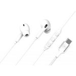 Big Ben FORCE PLAY, USB-C In-Ear-Kopfhörer mit Fernbedienung und Mikrofon, langlebiges geflochtenes Kabel, Weiß