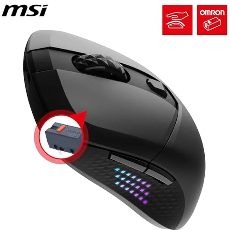 MSI Versa 300 Elite W Wireless Gaming Maus, Ideal zum Reinigen und Polieren von verschiedenen Materialien – Bild 2