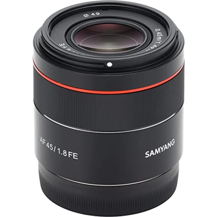 Samyang AF 45 mm F1.8 Sony FE (Tiny but Premium) - Vollformat und APS-C Festbrennweite Autofokus Objektiv Sony E FE E-Mount für Sony A9 A7 A6600 A6500 A6400 A6300 A6000 A5100 A5000 Nex Kamera – Bild 4