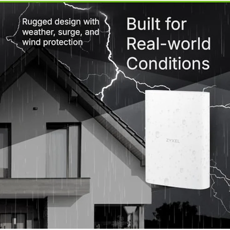 Zyxel FWA70 5G Outdoor LTE Modem Router, bis zu 2,5 Gbit/s, NebulaFlex-Technologie, weiss – Bild 5