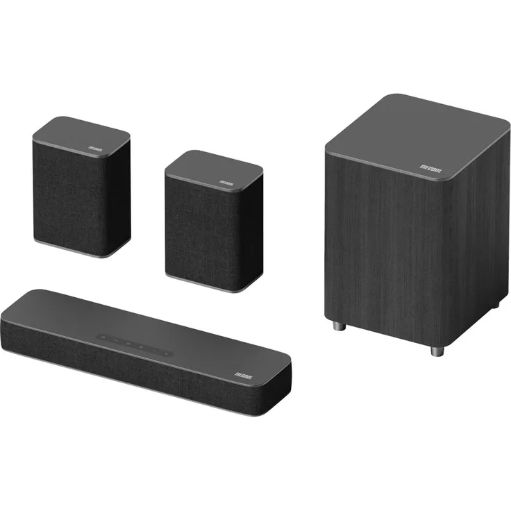 MECOOL KS3 UHD OTT Soundbar mit Subwoofer und 2 Lautsprechern, schwarz