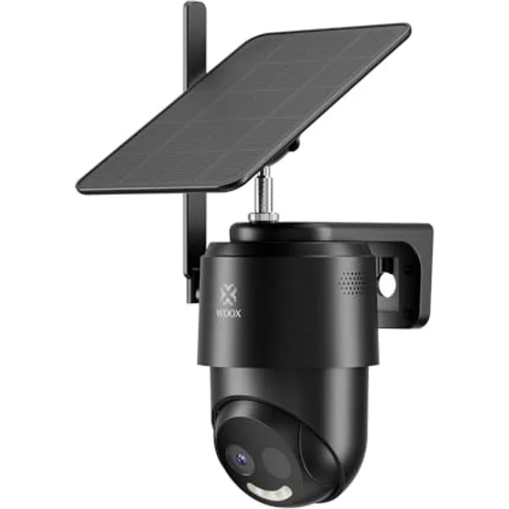 Woox R4250 Smart 4G Outdoor Kamera, Netzwerkkamera mit 1920 x 1080 Pixeln und Bewegungsmelder, Schwarz