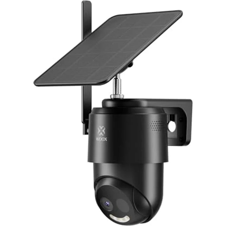 Woox R4250 Smart 4G Outdoor Kamera, Netzwerkkamera mit 1920 x 1080 Pixeln und Bewegungsmelder, Schwarz – Bild 1