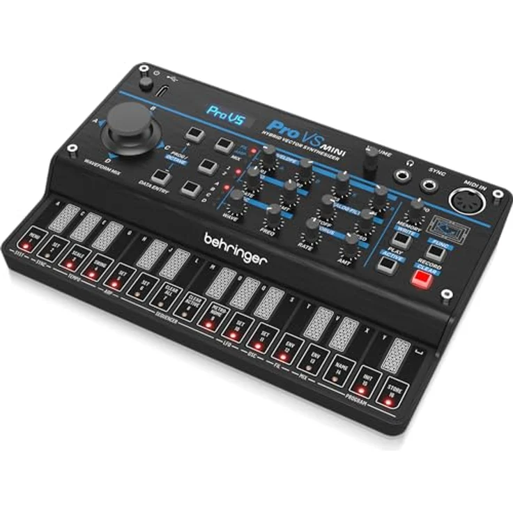 Behringer Pro VS Mini, Analog Synthesizer mit 5 Stimmen, 4 Oszillatoren, 128 Wellenformen und Vector Joystick – Bild 4