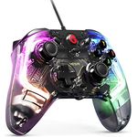 GameSir T4 Kaleid PC Wired Game Controller,Kompatibel mit Windows 10/11,Switch und Android 8.0 oder höheren mit 6-Achsen-Gyro,präzise abgestimmten analogen Hall-Effekt-Triggern und 4 Lichteffekten