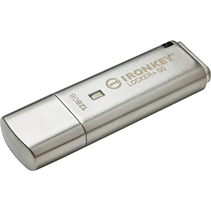 Kingston IronKey Locker+ 50 - USB-Flash-Laufwerk - verschlüsselt - 128GB - USB 3.2 Gen 1 (IKLP50-128GB) – Bild 4