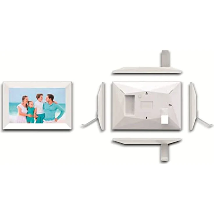 Denver PFF-1024WHITE Digitaler Bilderrahmen 10,1 Zoll mit Wi-Fi, Timer, 1280 x 800 cm Auflösung – Bild 3