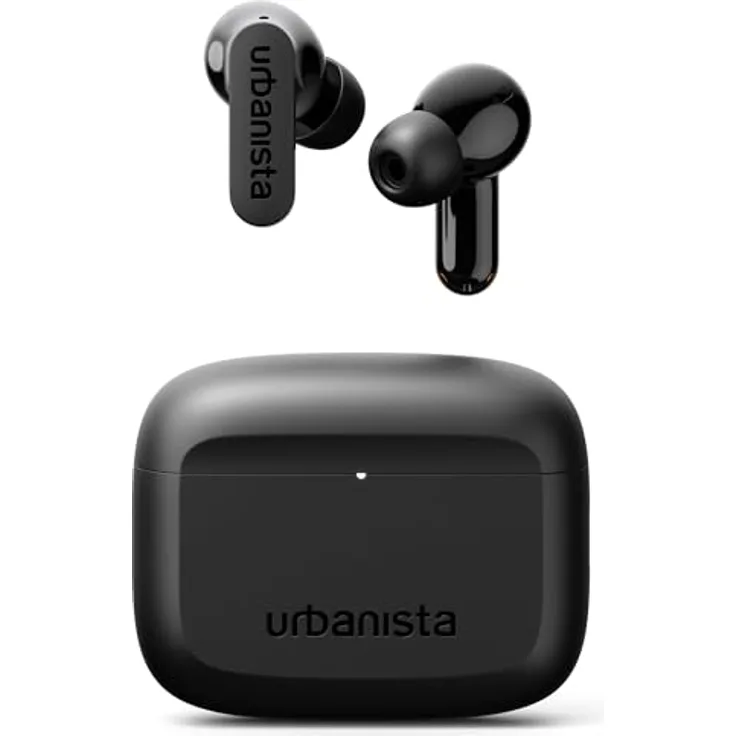 Urbanista Palo Alto True Wireless Stereo (TWS) Kopfhörer, Bluetooth, Geräuschunterdrückung, Schwarz