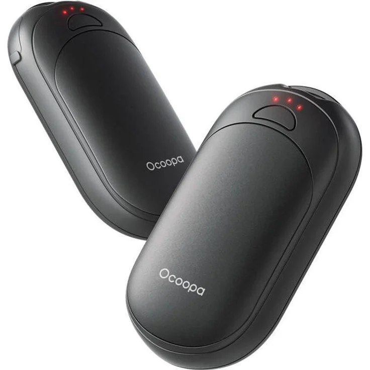 Ocoopa UT3 Lite Handwärmer und Powerbank, 2500 mAh, 3 Temperaturstufen, Schwarz