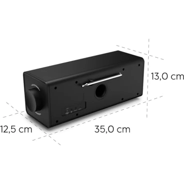 Hama DR2002, DAB+ Radio mit FM, Bluetooth, 4,3" TFT-Farbdisplay und großen Tasten, schwarz – Bild 6