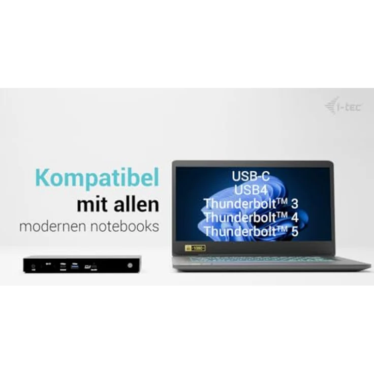 i-tec Thunderbolt 4 Triple Display Docking Station, 96W Power Delivery, 1x Thunderbolt 4, 2x HDMI, 5x USB, 2.5G LAN – Bild 5