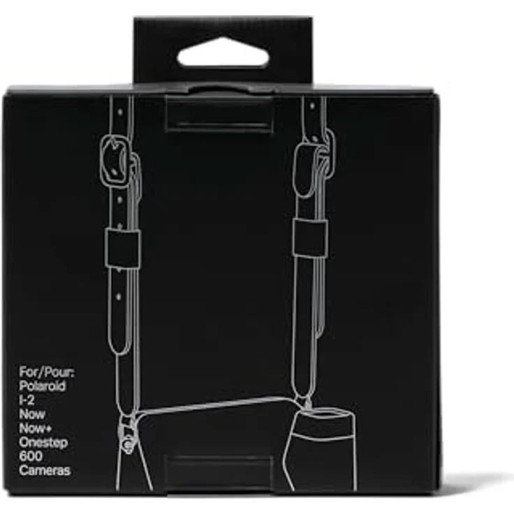 Polaroid Premium Shoulder Strap, Schultergurt aus veganem Leder für Polaroid I-2 Sofortbildkamera, Einheitsgröße, Schwarz - Preisvergleich – Bild 3
