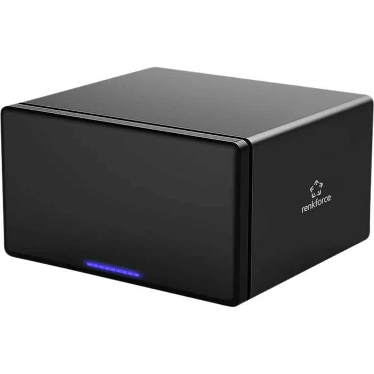 Renkforce RF-6647854, 8 Bay 3.5 Zoll Festplattengehäuse aus Aluminiumlegierung, USB-A (USB 3.0)