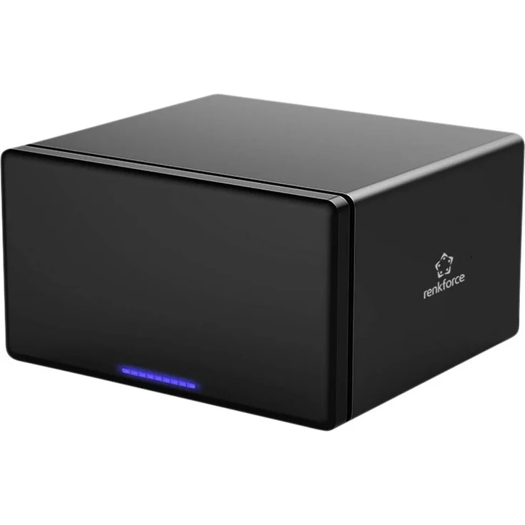 Renkforce RF-6647854, 8 Bay 3.5 Zoll Festplattengehäuse aus Aluminiumlegierung, USB-A (USB 3.0)