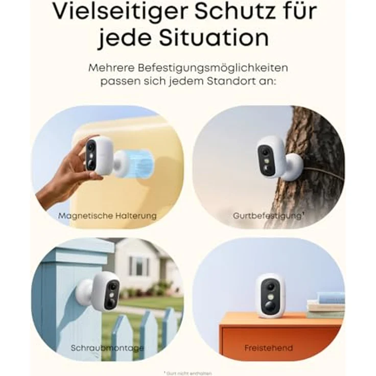 eufy Security eufyCam C35, Draadloze Beveiligingscamera mit Kleurennachtzicht, IP67, Gesichtserkennung, Lokale Opslag, Magnetische Bevestiging – Bild 2