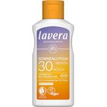 lavera Sonnenlotion Sensitiv LSF 30, Sonnencreme ohne chemische UV-Filter für sensible Haut, vegan, wasserfest, 100 ml