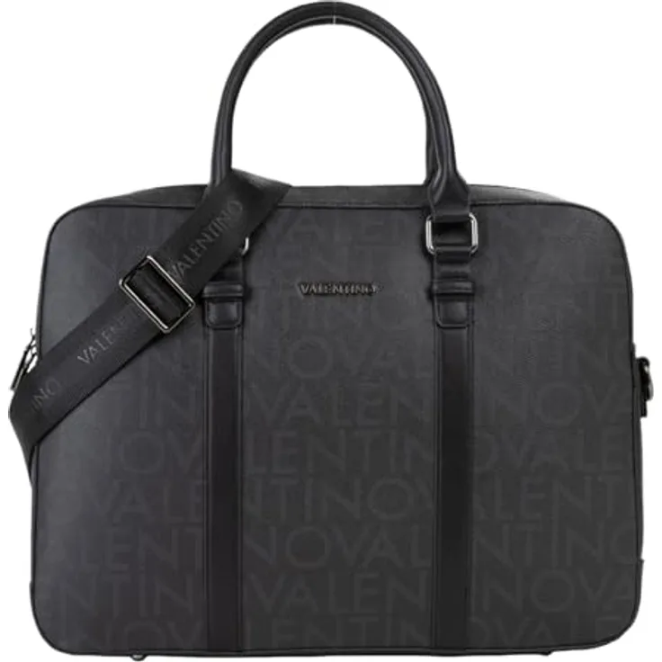 Valentino King RE Aktentasche 41 cm mit Laptopfach, schwarz, 100% Polyurethan