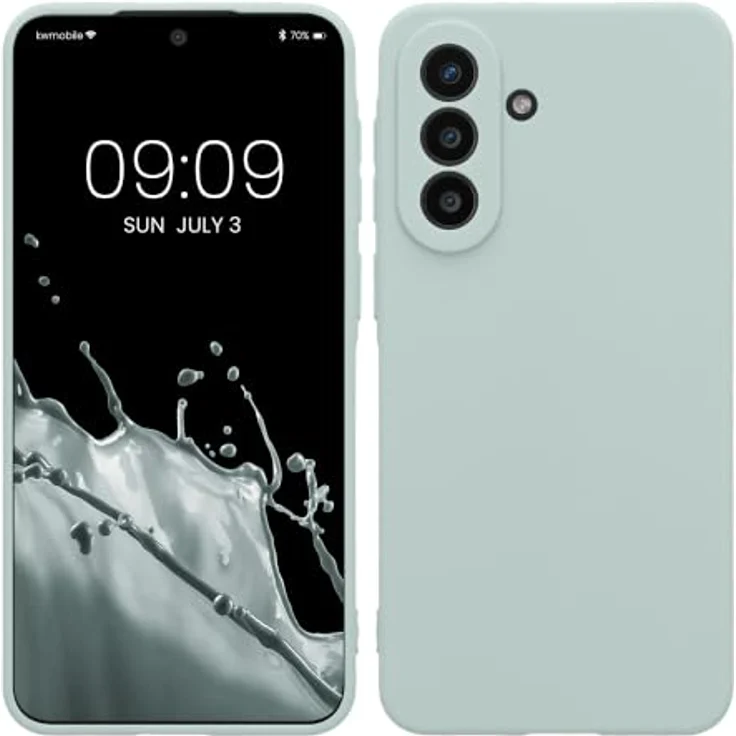 kwmobile Handyhülle für Samsung Galaxy A57 5G - weiches Silikon Case in Cool Mint, reißfest und rutschfest, inkl. präzisen Kameraloch-Ausschnitten – Bild 1
