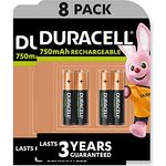 Duracell Rechargeable AAA 750 mAh Micro Akku Batterien HR03, 8er Pack [Amazon exklusiv]