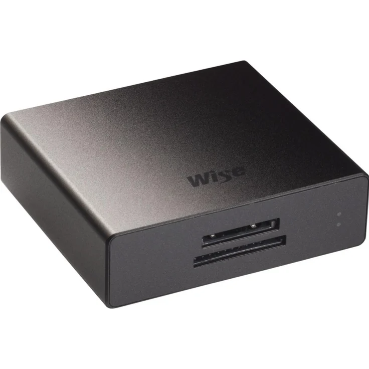 Wise CFexpress Type A SD UHS-II Kartenleser WI-WA-CXS06, USB 3.2 Gen 2, 10 Gbit/s, Aluminiumgehäuse, Schwarz
