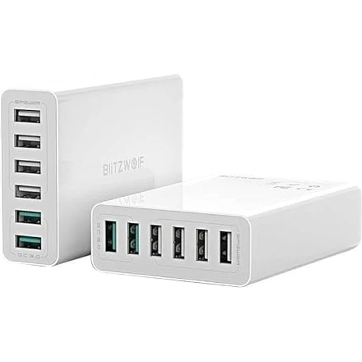 BlitzWolf BW-S15 chargeur d'appareils mobiles Universel Blanc Secteur Charge Rapide Intérieure