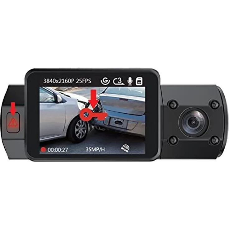 VANTRUE N2S Dual 1440P Dashcam, Flexible Gestaltung, Hochwertige Material, Langlebig – Bild 4