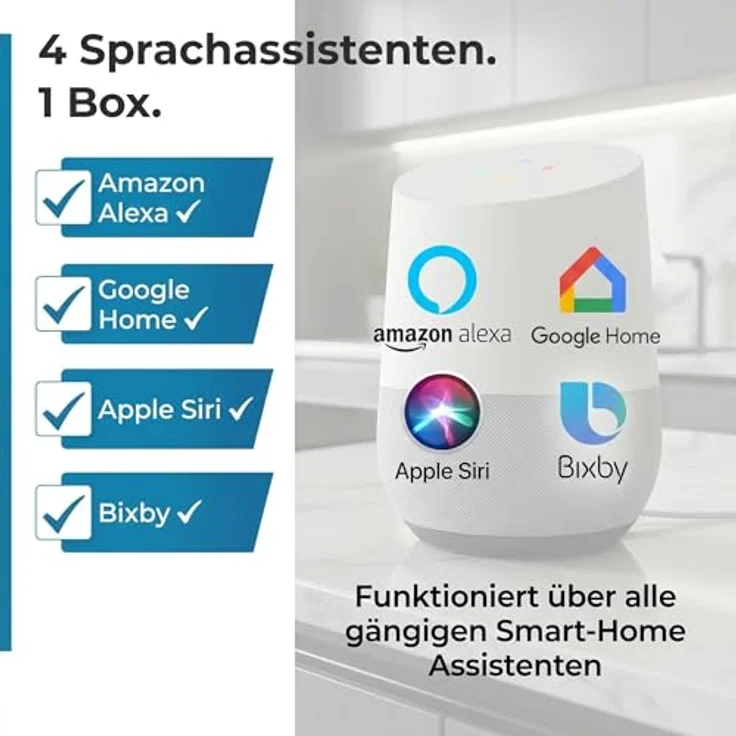 Heicko Smart Home Box - G2 und BI, Smart Home Hub mit Sprachsteuerung, Weiss – Bild 5