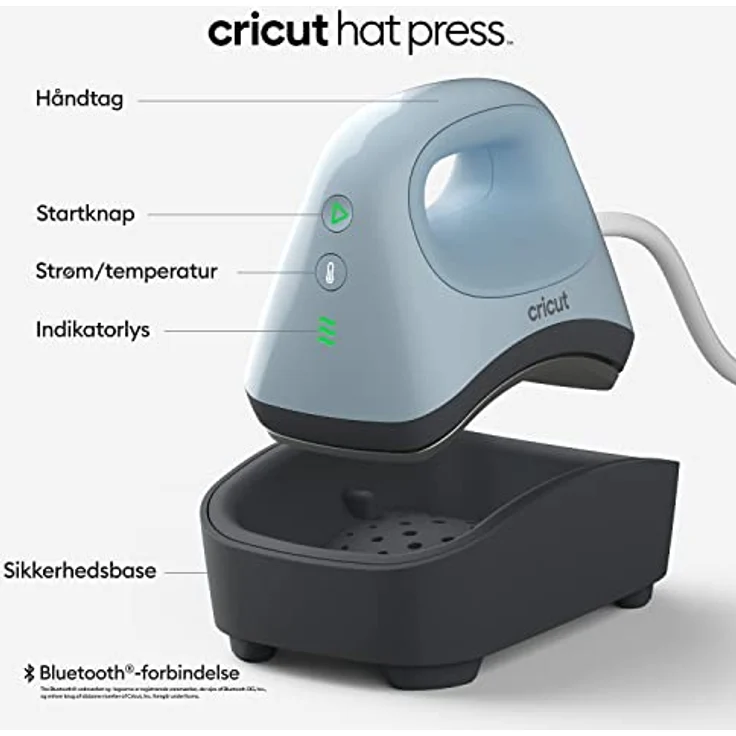 Cricut Hat Press, Heizpresse für Kappen mit gebogener Heizplatte und Bluetooth-Funktion, One Size – Bild 2