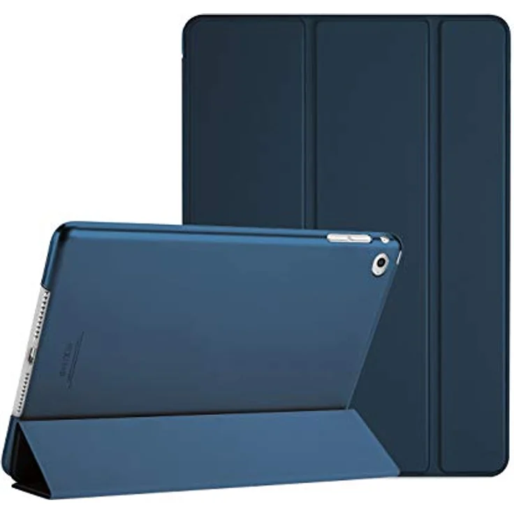 ProCase Hülle für iPad Air 2 (2014 Release), Ultraleichte Stand Schutzhülle mit Translucent Frosted Rückseite, Automatischer Sleep/Wake-Funktion - Navy – Bild 1