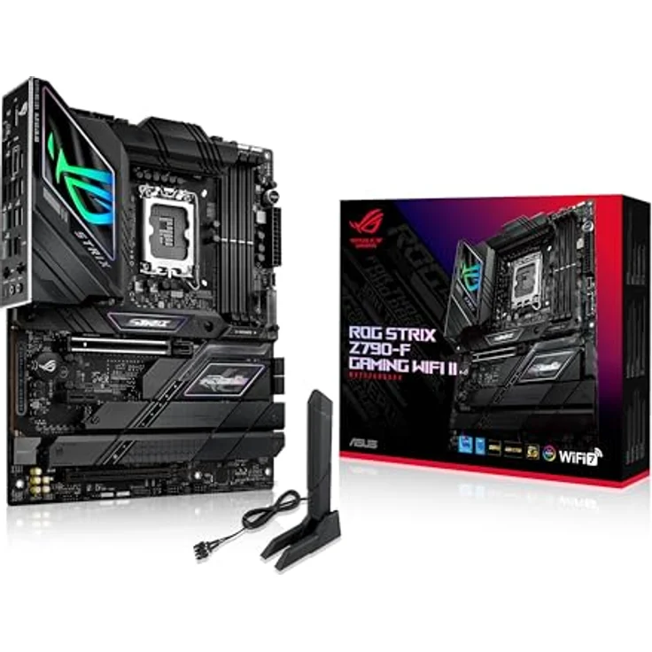ASUS ROG STRIX Z790-F GAMING WIFI II Gaming Mainboard Sockel Intel LGA1700 (ATX, DDR5, 5x M.2, PCIe 5.0, WiFi 7, AI Cooling II, Aura Sync) – Bild 1