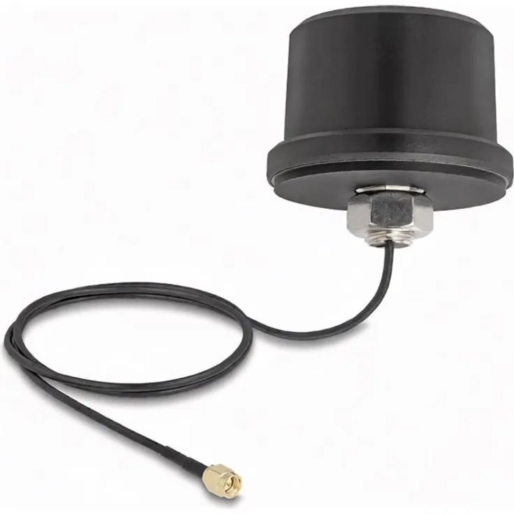 Delock WLAN-Antenne, zylindrisch, ungerichtet, für Mobilgeräte und IoT, 617-5925 MHz, außen, Dachmontage