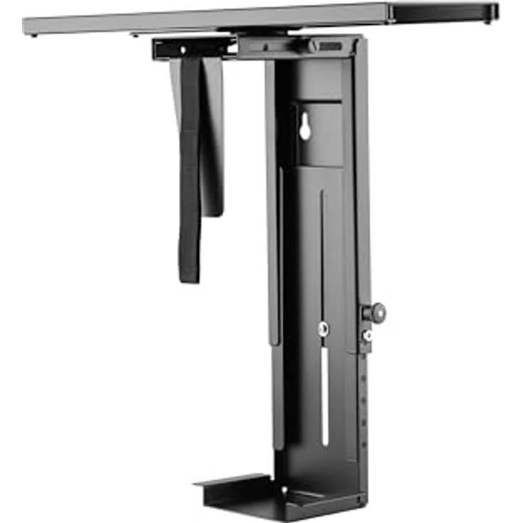 equip PC-Halter für die Untertischmontage (Tisch), Beamer Halterung, Schwarz – Bild 2