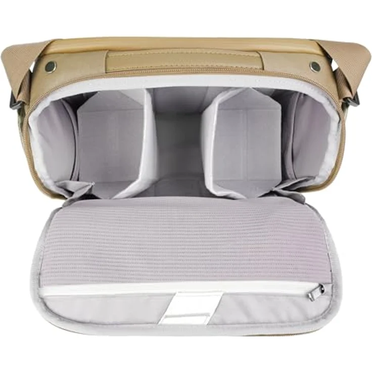 Vanguard Veo Metro S7l Bg, Kamera Schultertasche mit 7 l Volumen, wasser- und UV-beständig, beige – Bild 3