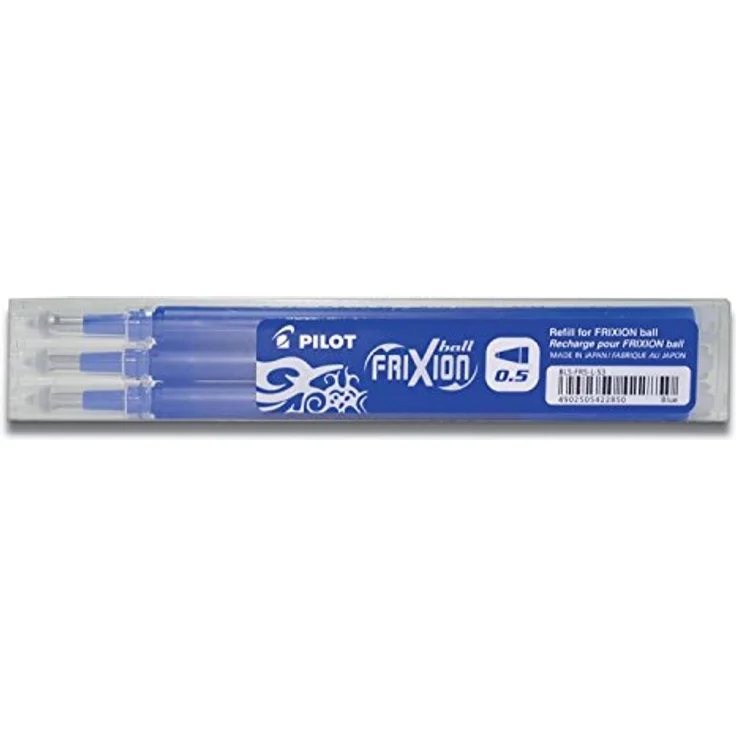 Pilot Tintenrollermine Frixion Ball Clicker 0.5, BLS-FR5, 0.25 mm, Schreibfarbe blau, 3 Stück – Bild 2
