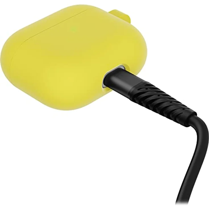 OtterBox Soft Touch Kopfhörer Hülle für AirPods 3. Gen 2021, Gelb - Stoßfeste, Sturzsichere, Ultraflache Schutzhülle mit Kratz- und Abriebfestigkeit, inklusive Karabiner – Bild 5