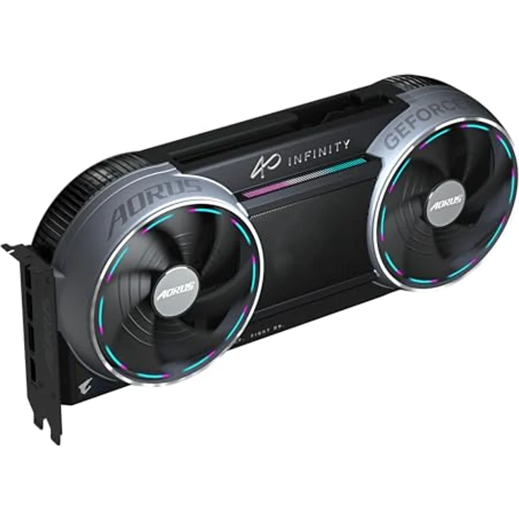 GIGABYTE GeForce RTX 5090 AORUS INFINITY - 32GB GDDR7 RAM - Overclocked Grafikkarte mit RGB Halo und Double-Flow-Through-Design – Bild 9