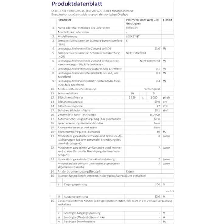 Reflexion LDDX27iBT Smart LED-TV 27 Zoll, Full-HD, DVB-S2/C/T2, WLAN, PVR, CI+ – Bild 8