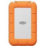 LaCie Rugged SSD4 1TB, 40Gbps USB-C, robuste externe SSD mit staub- und wasserfestem Design, orange